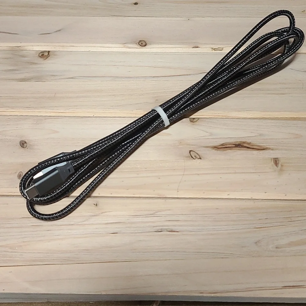 Gray Braided USB C To USB C Charging Cable NWOT